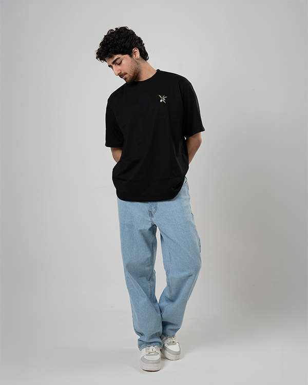 Zeitoon Black Oversized T-Shirt