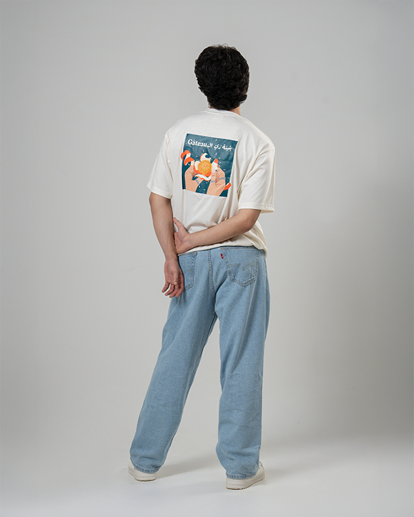 Kalamanteen White Oversized T-Shirt