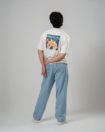Kalamanteen White Oversized T-Shirt