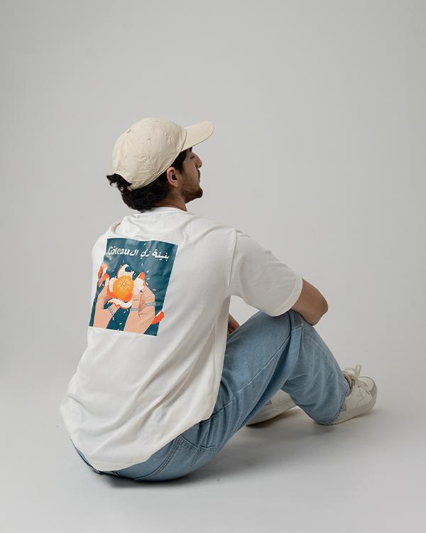 Kalamanteen White Oversized T-Shirt