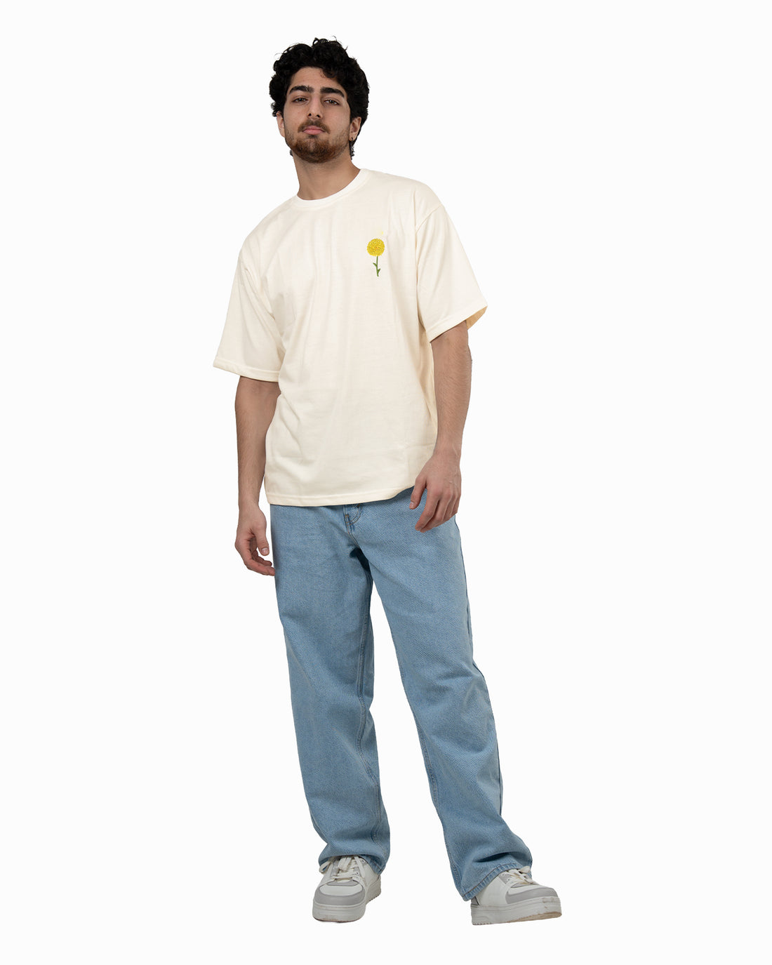 “After the Rain” Off-white oversized, unisex T-shirt
