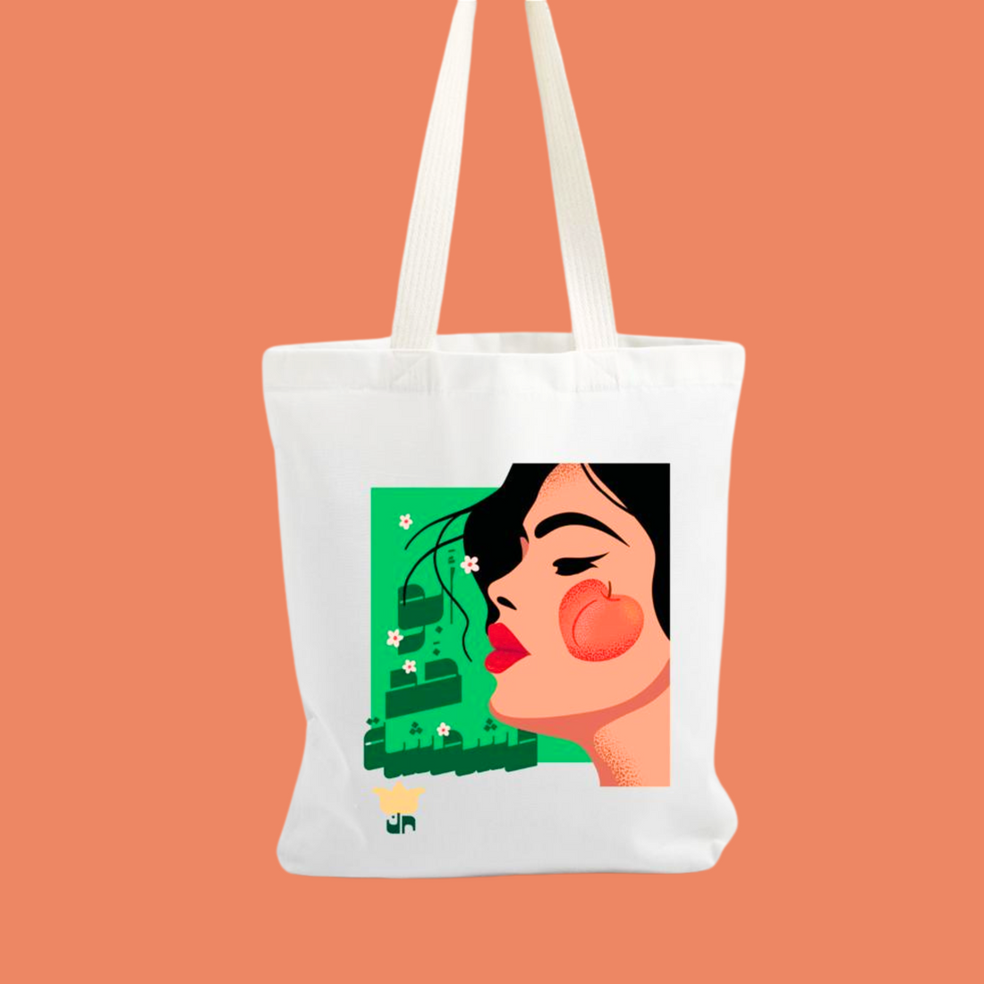 Mishmisha White Tote Bag