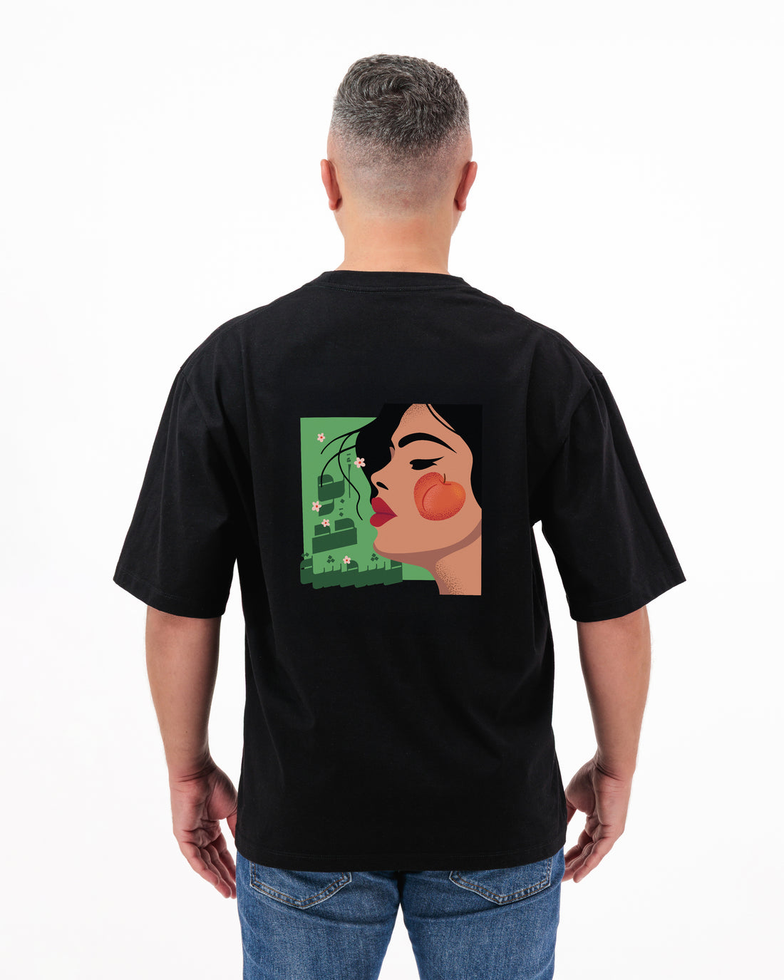 Mishmish Black Unisex Oversized T-Shirt