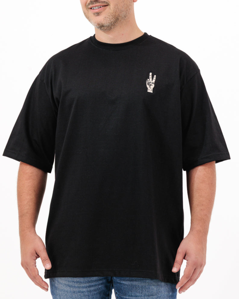 Resilience Black Oversized T-Shirt