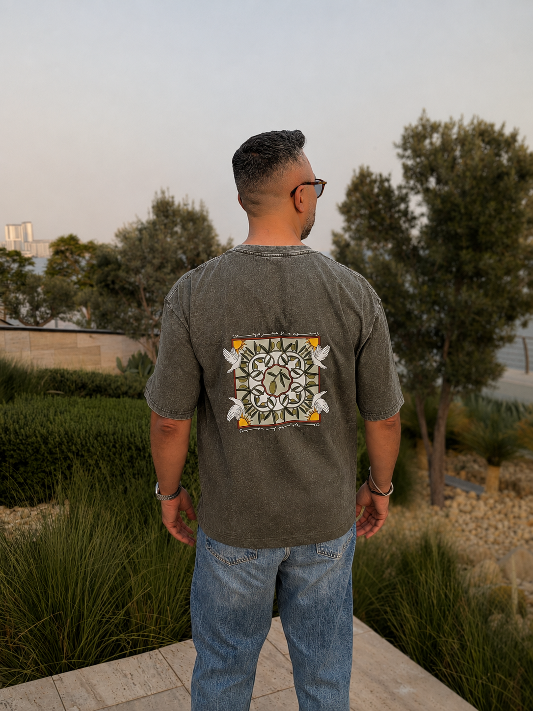 Olive - Green Box fit Oversized Unisex T-shirt