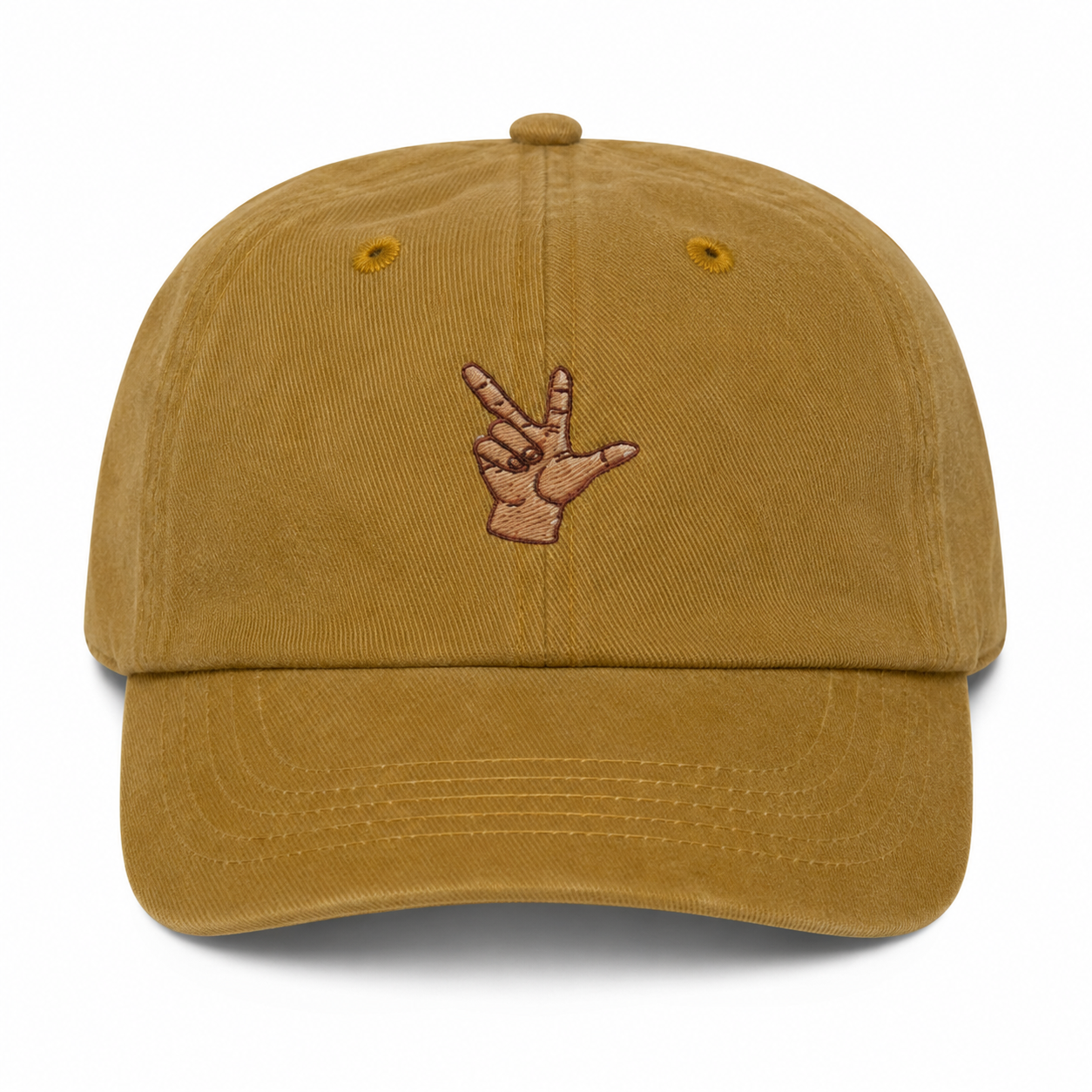 Win Victory Love Cap - Mustard